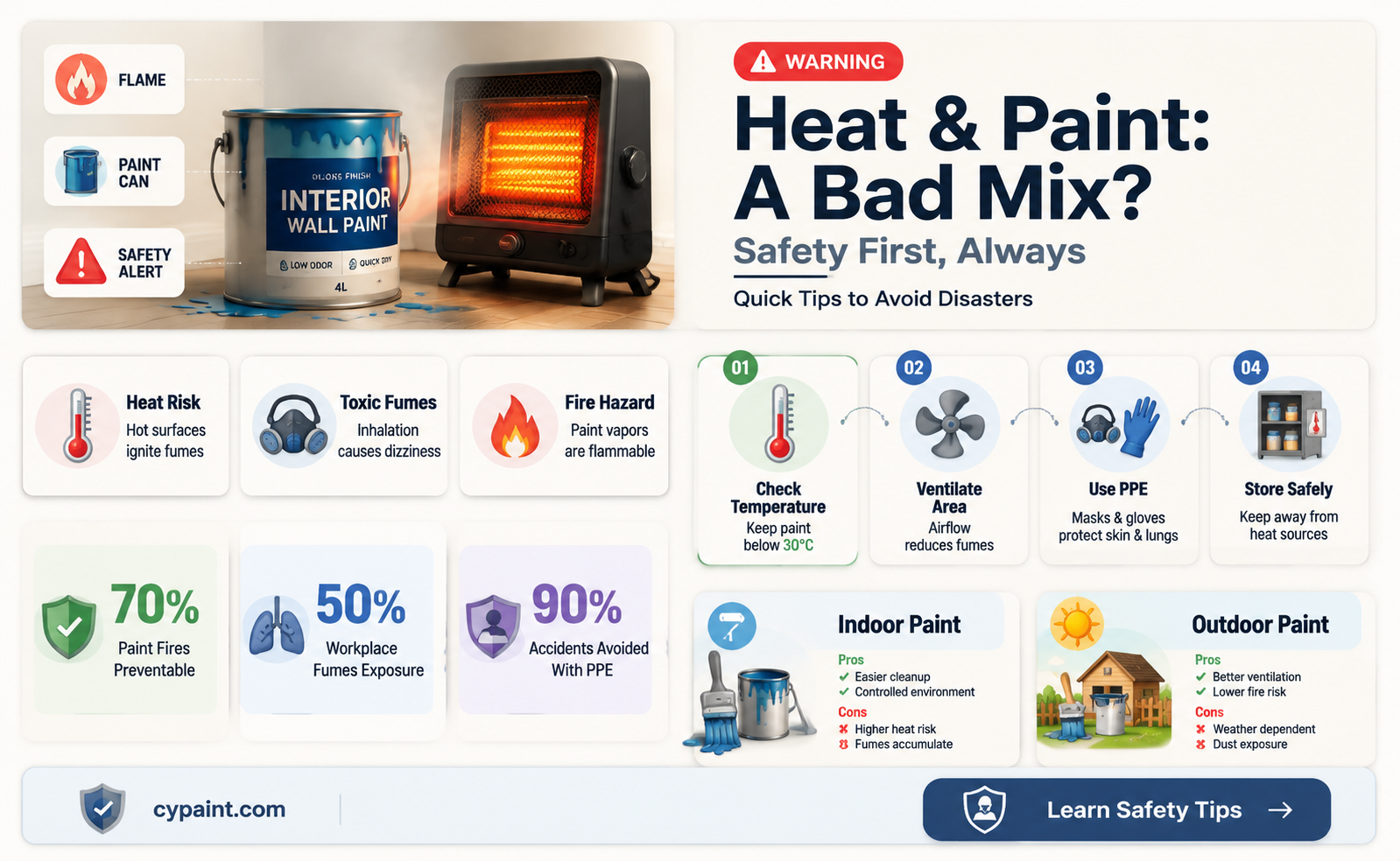 can paint in a can go bad in heat