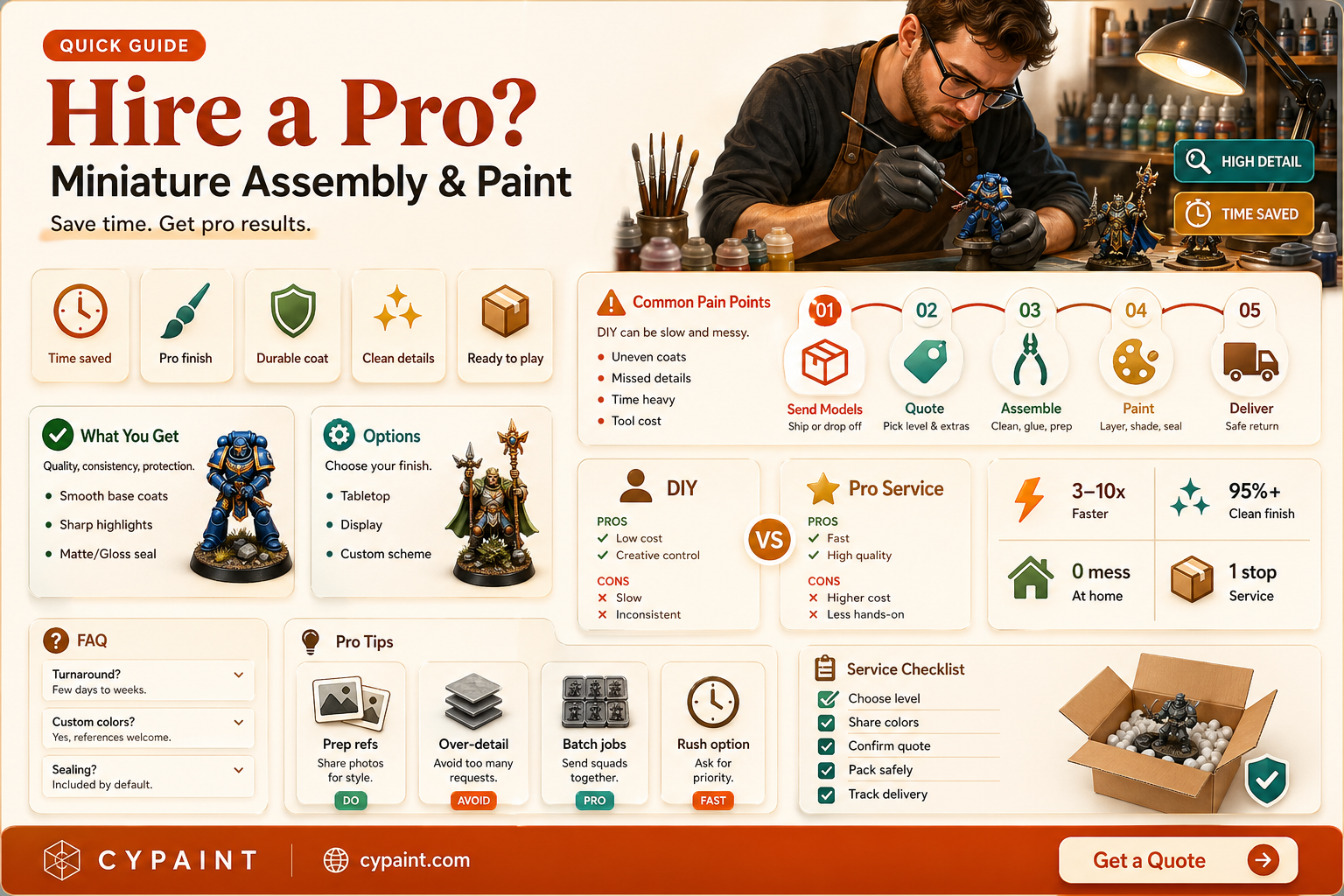 can i hire someone to assemble and paint my miniatures