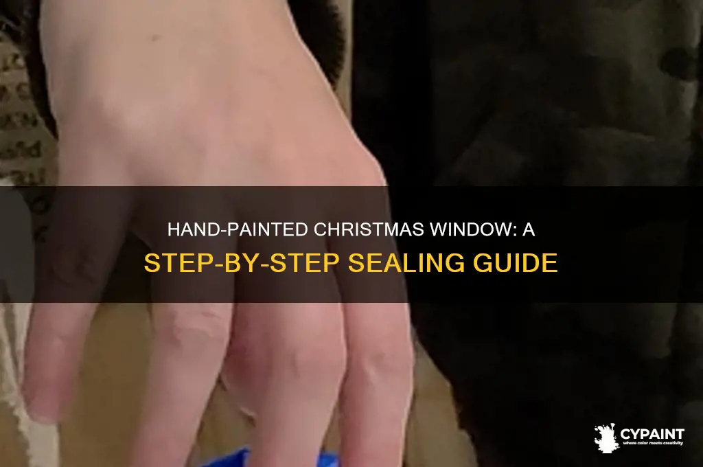 how 5o sesl a hand painted christmaswindow