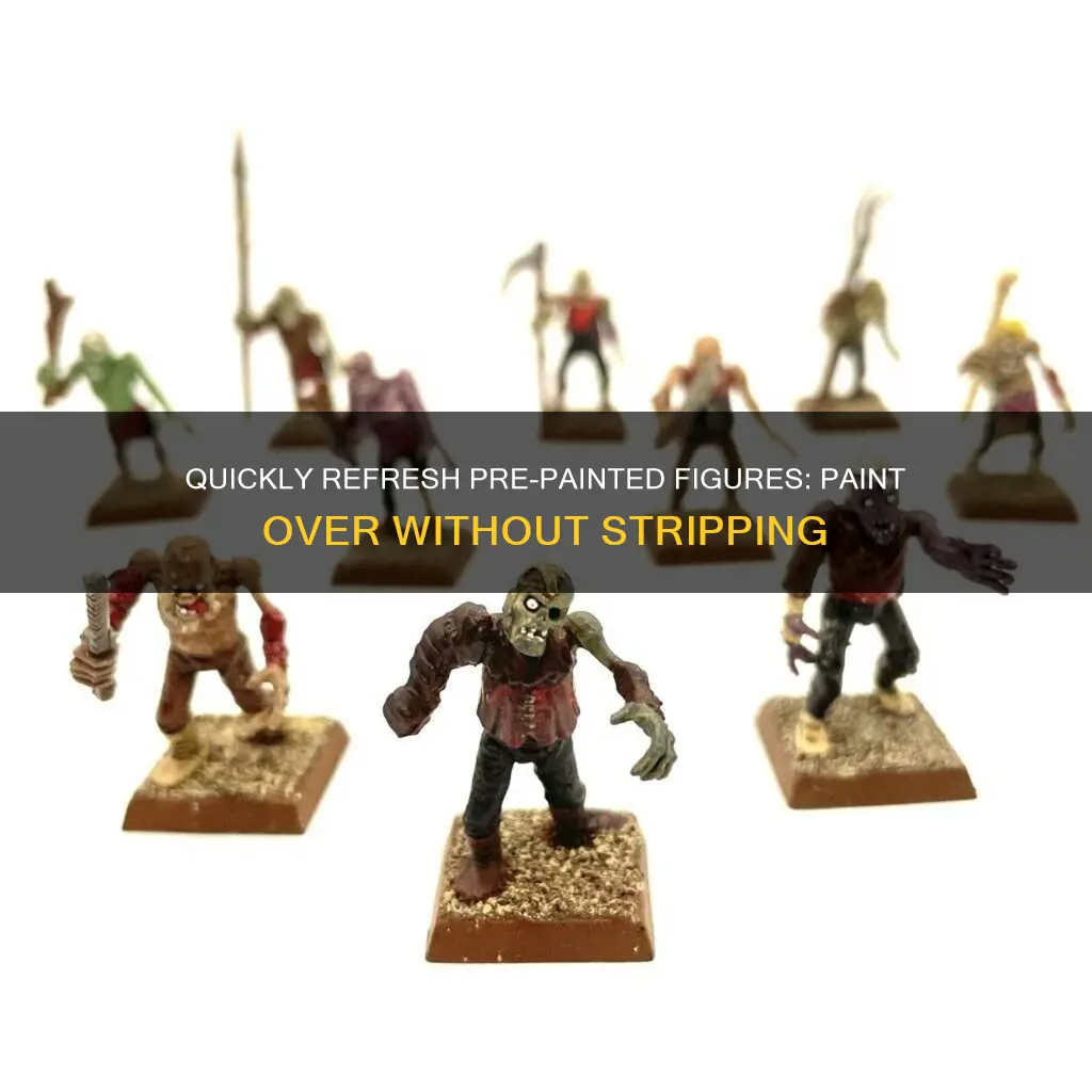 how add paint over pre painted figures without stripping