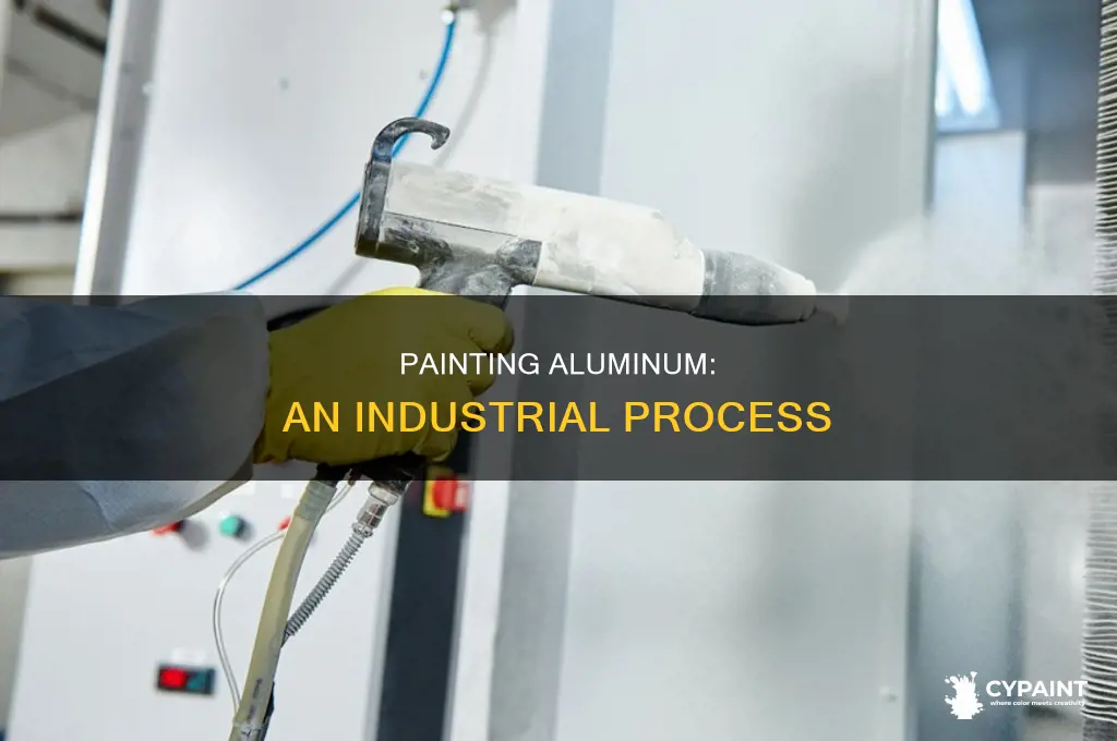 how are aluminum surfaces painted in a factory