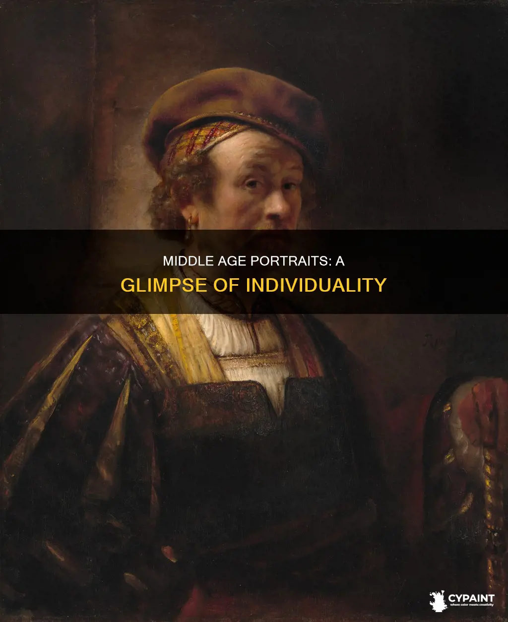 how are individuals typically painted in teh middle ages