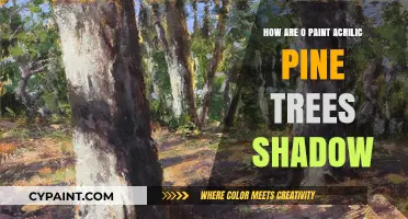 Acrylic Painting: Pine Tree Shadows, Easy Techniques