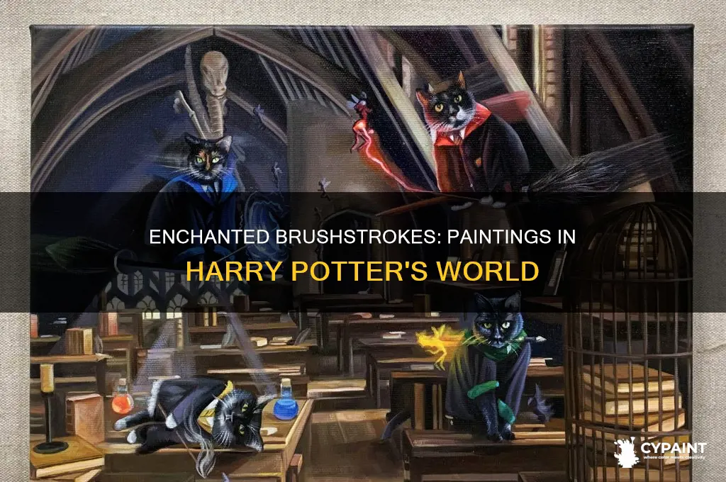 how are the paintings alive in harry potter