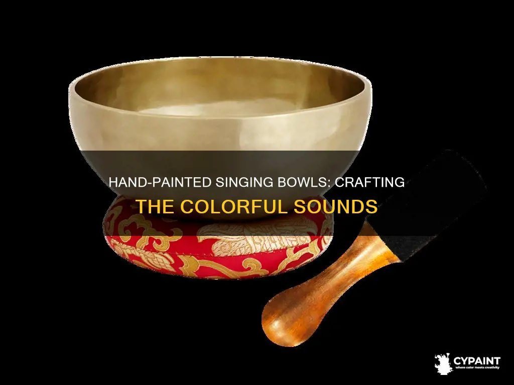 how are the singing bowls painted made by hand