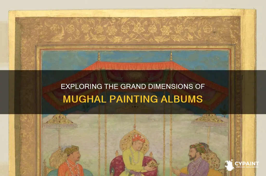 how big are albums for paintings mughal