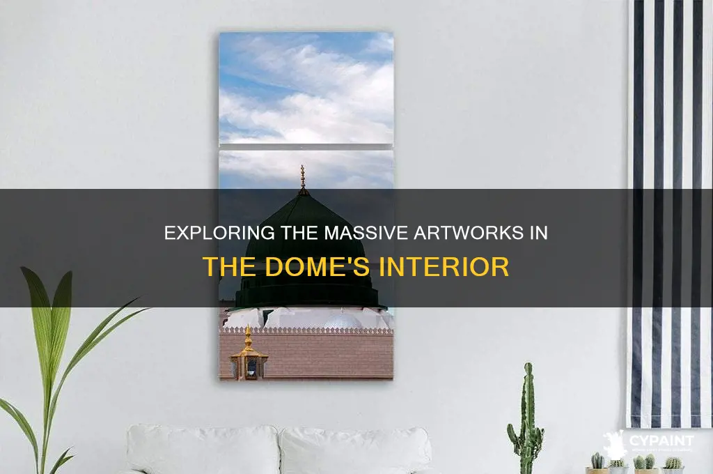 how big are the paintings in the dome