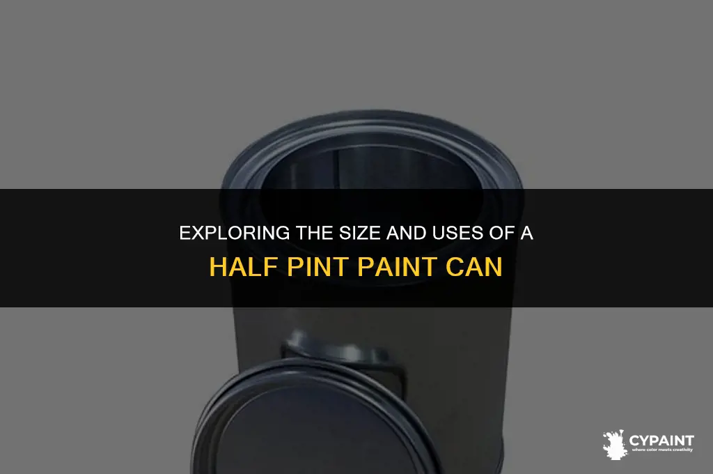 how big is a half pint paint can