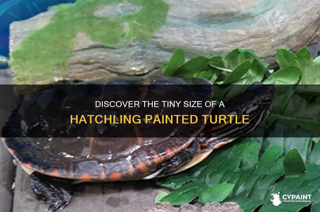 how big is a hatchling painted turtle
