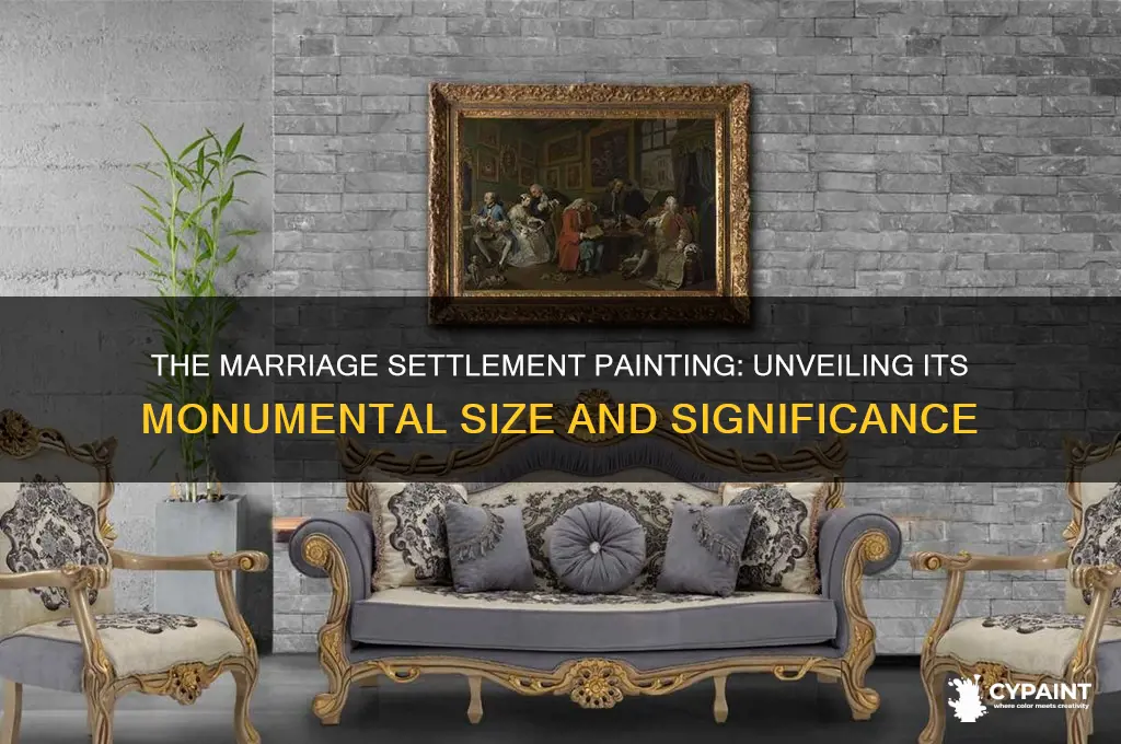 how big is the marriage settlement painting