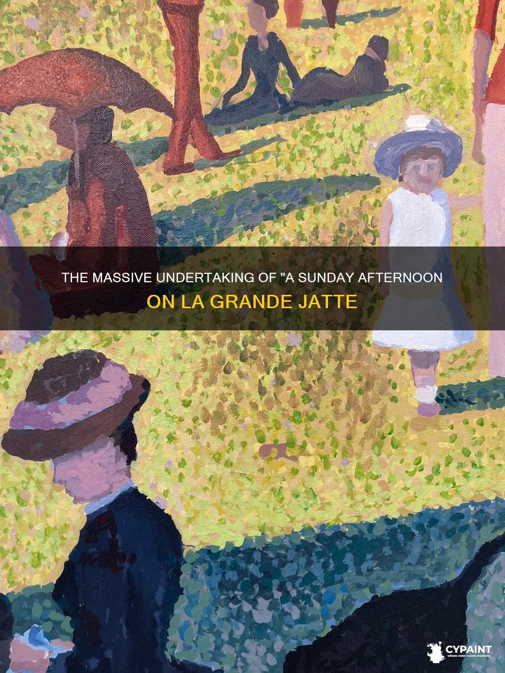 how big is the painting a sunday afternoon on