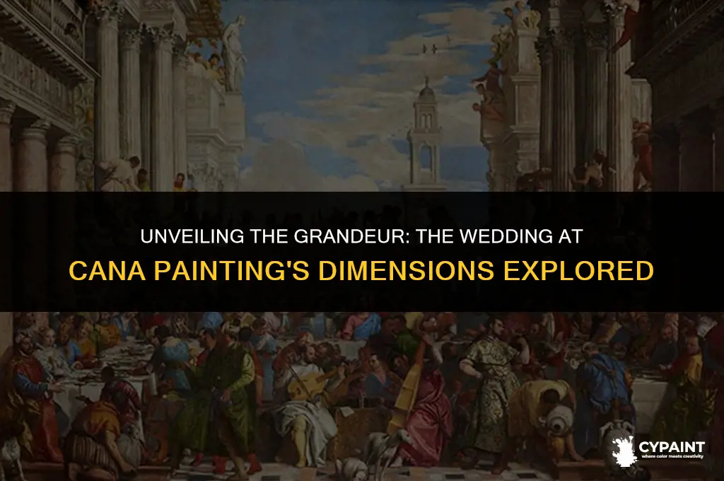 how big is the painting wedding at cana