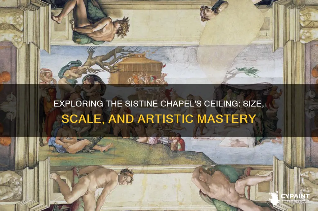 how big is the sistine chapel painting