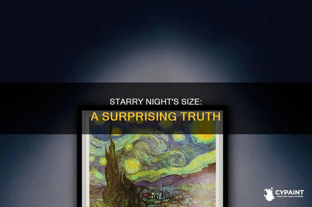 how big is van goghs starry night painting