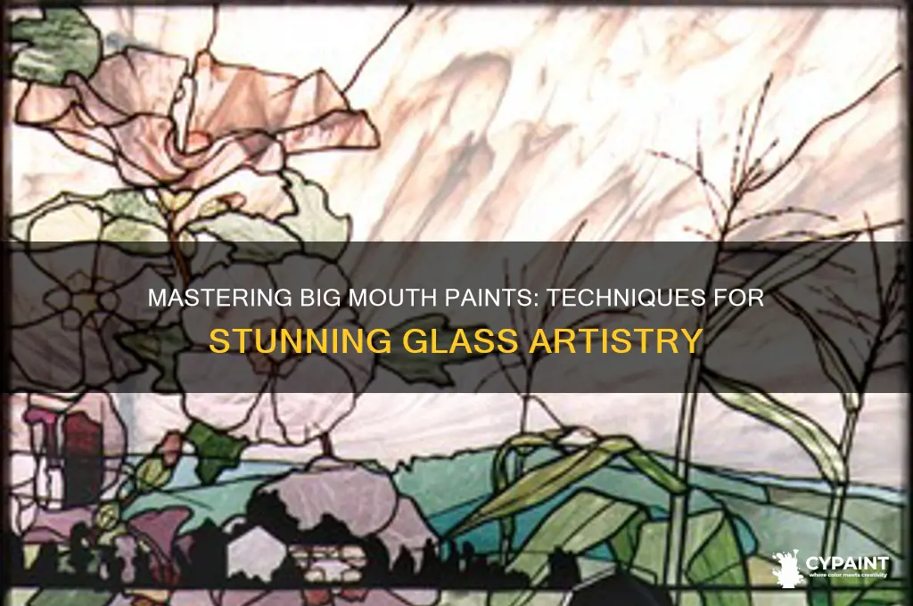 how big mouth paints work on glass