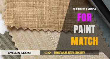 Paint Matching: Sample Size Secrets