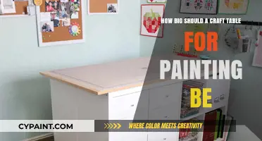 Crafting the Perfect Painting Table: Size Recommendations