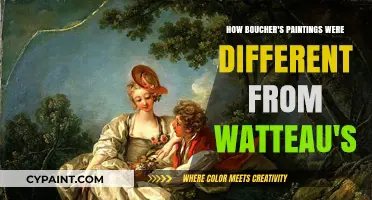 Boucher's Unique Style: A Contrast to Watteau's Art