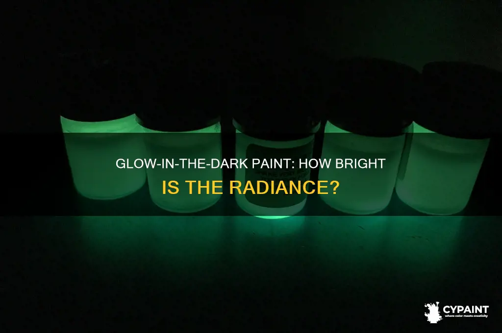how bright is glow in the dark paint