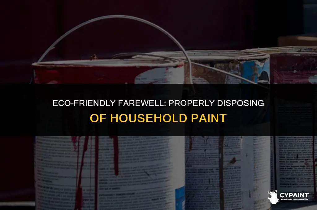 how can household paint be properly disposed of