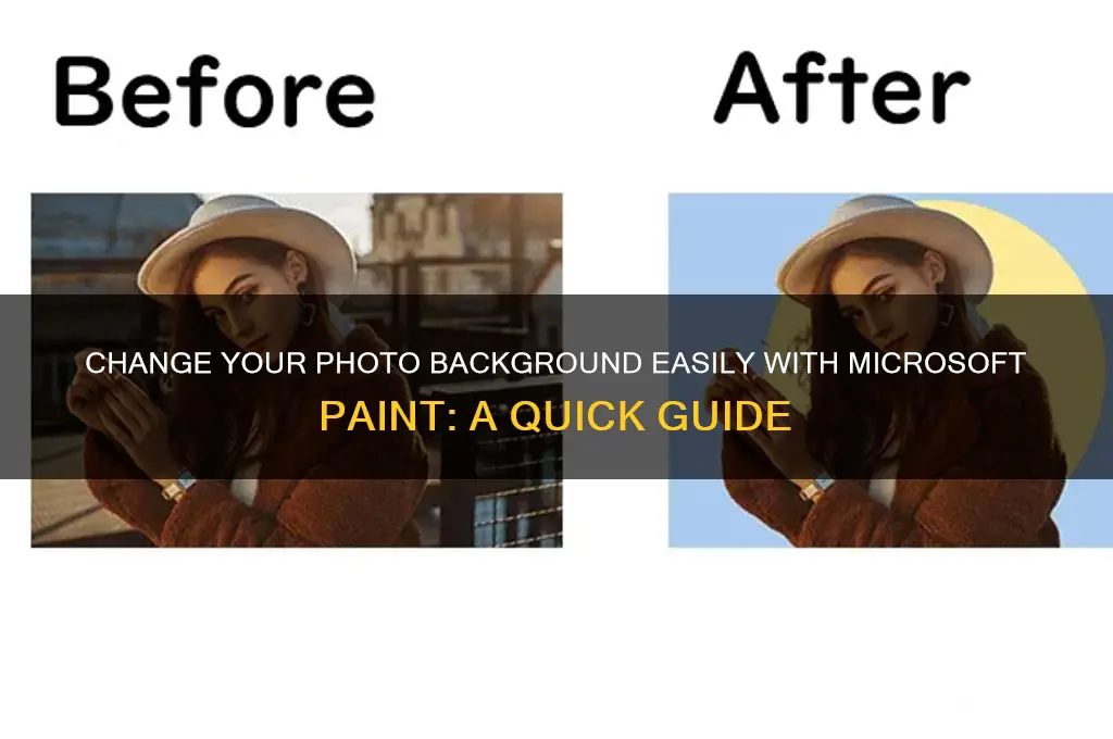 how can i change background of my photo in paint