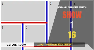 Adjusting MS Paint Grid Settings: Display 1/16 Inch Units Easily