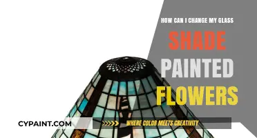 Transforming Glass Shades: Revamping Painted Flowers