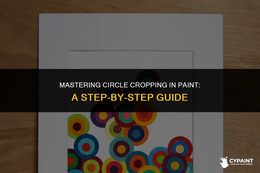 how can i crop a circle on paint