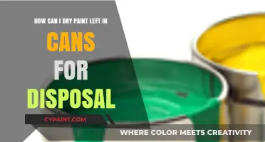 Safely Drying Leftover Paint in Cans for Eco-Friendly Disposal Tips