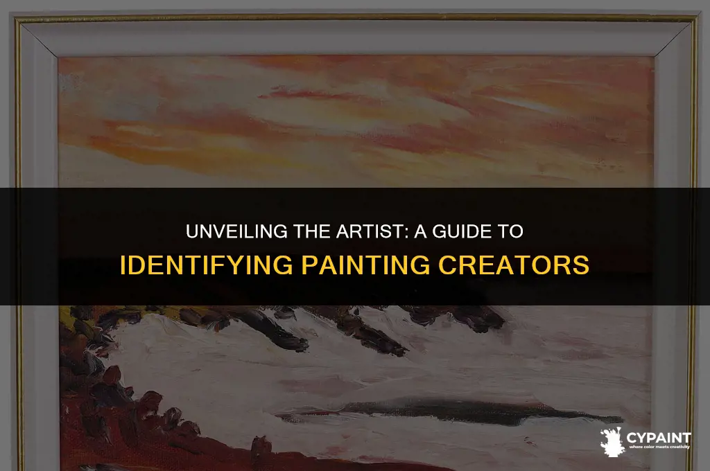 how can i find artist of a painting