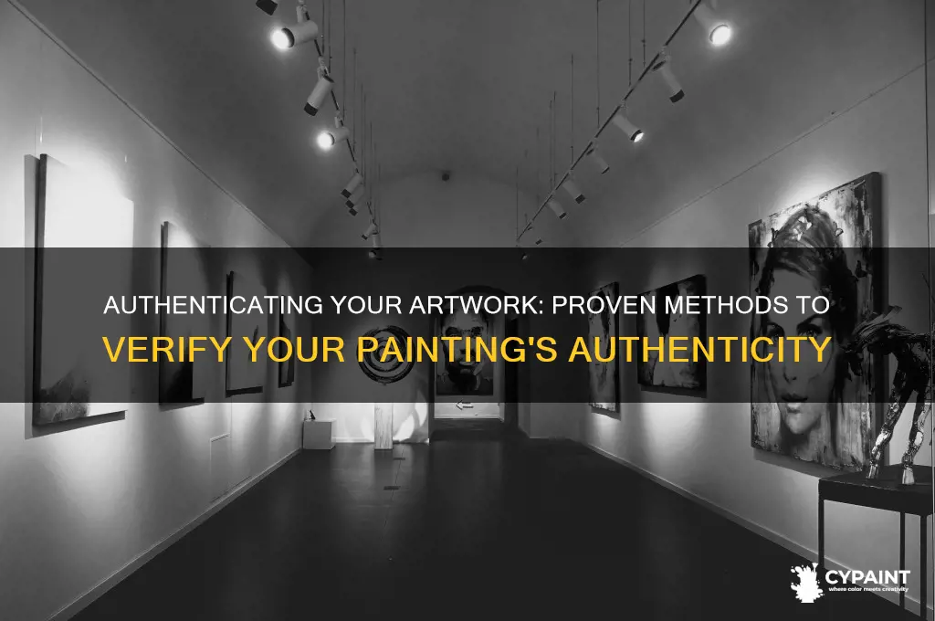 how can i find out id my painting is real