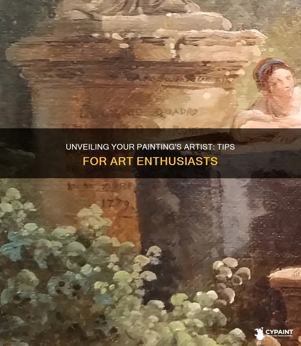 how can i find the artist of my painting