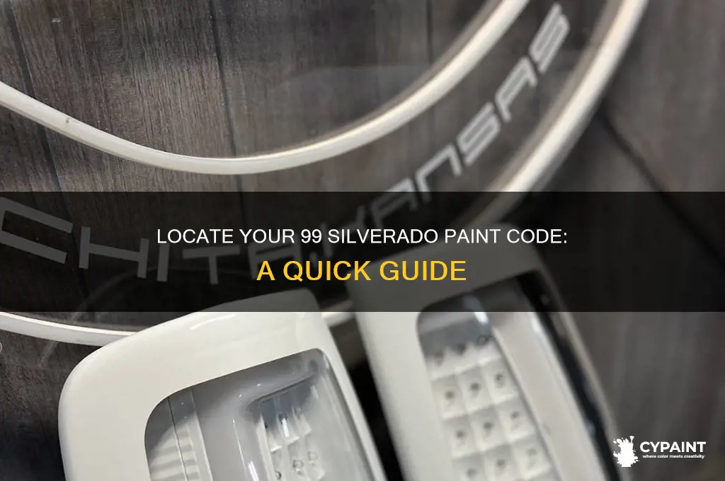 how can i find the paint code for 99 silverado