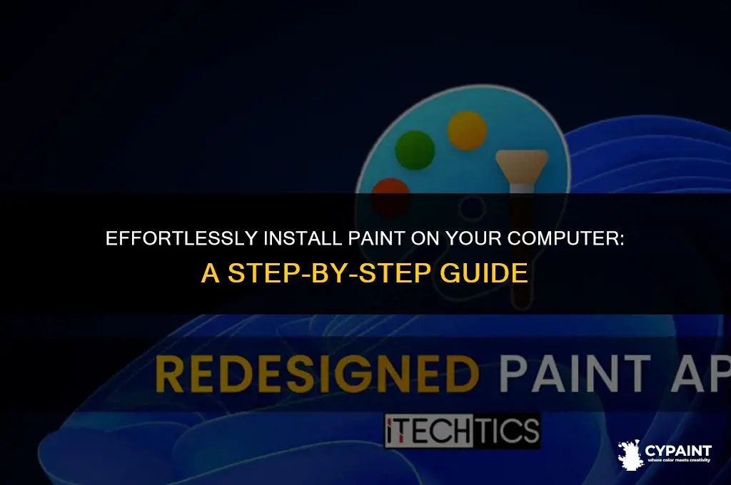 how can i install paint on my computer