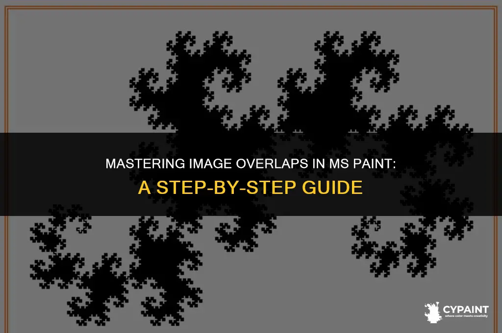 how can i overlap oicture in ms paint