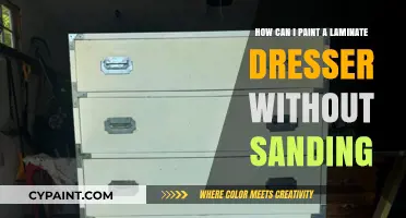 Transform Your Laminate Dresser: No Sanding Required!