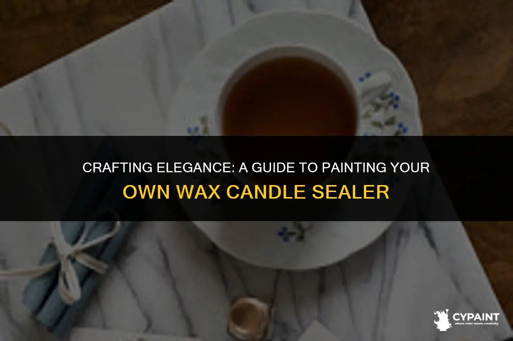 how can i paint a wax candle sealer