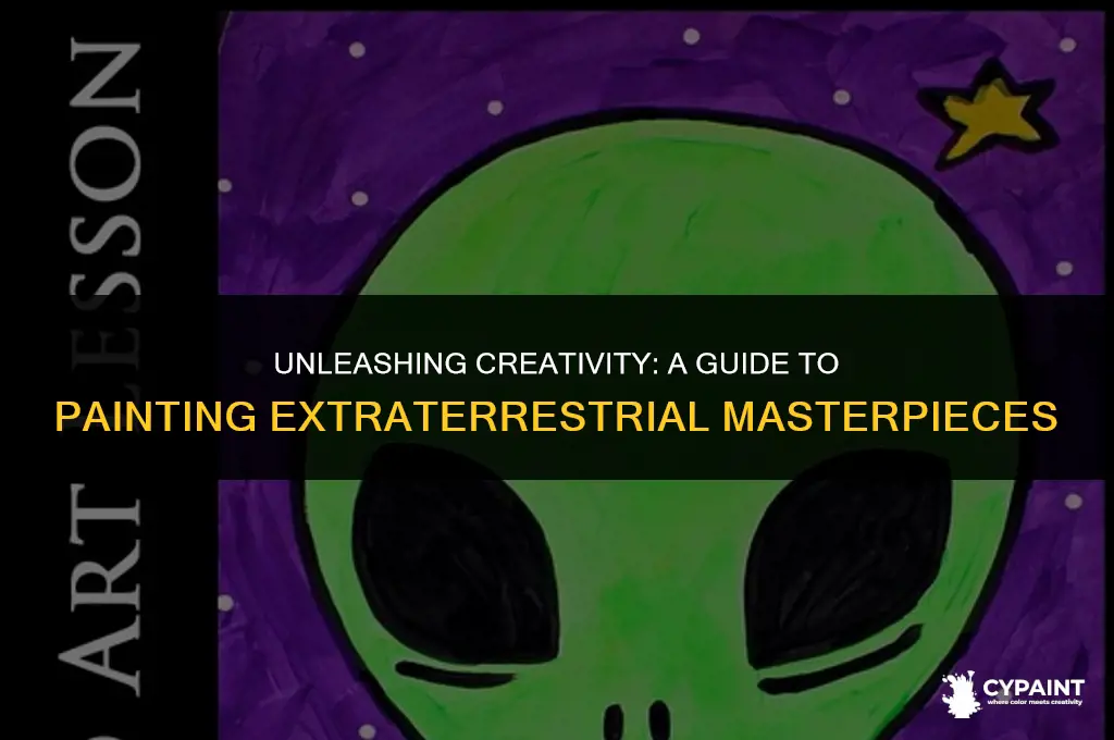 how can i paint aliens in a painting