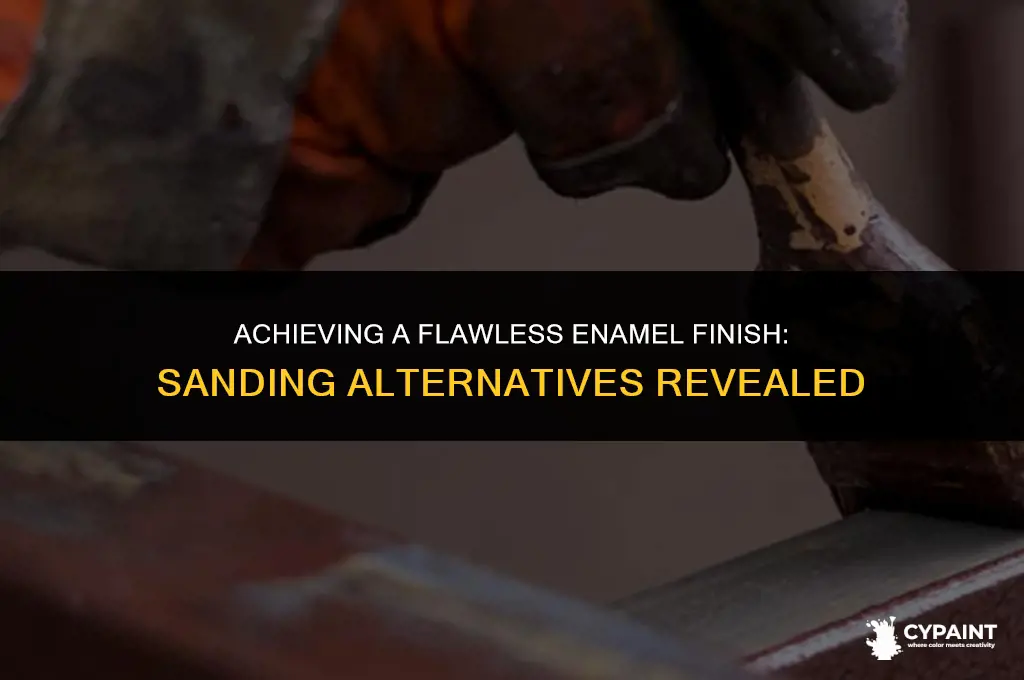 how can i paint enamel paint without sanding