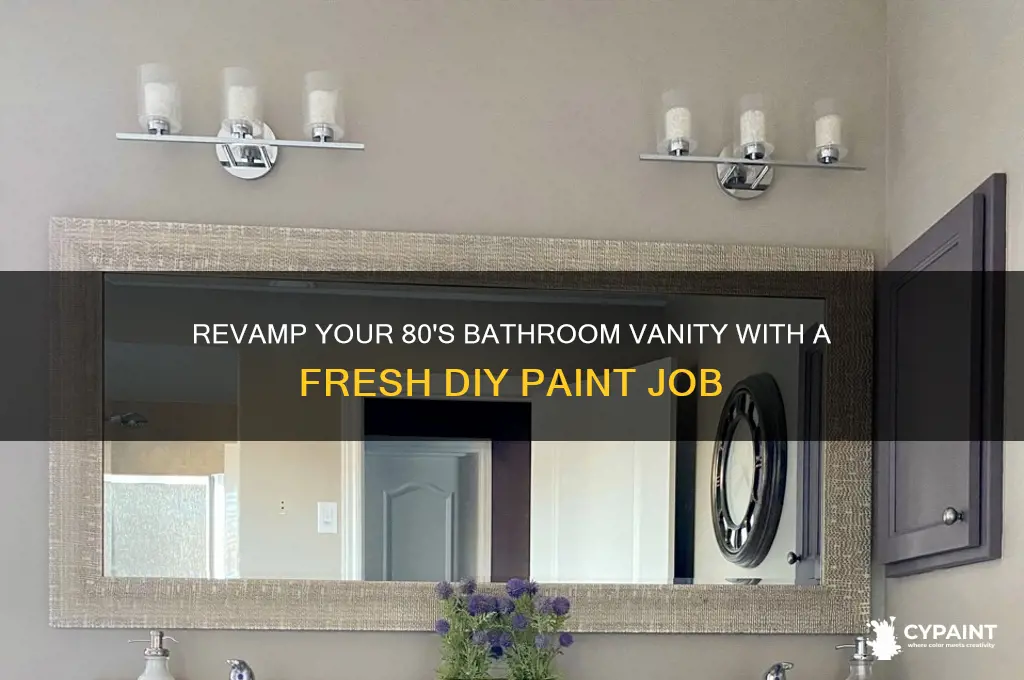 how can i paint my bathroom vanity from the 80