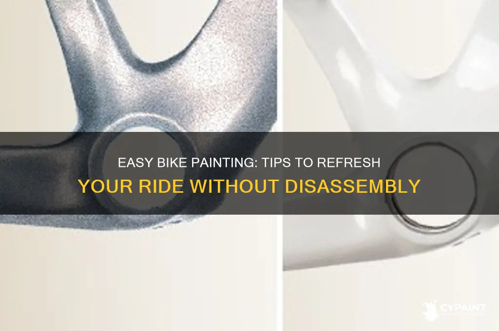 how can i paint my bike without taking it apart