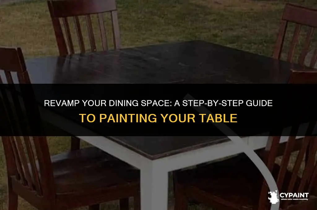 how can i paint my dining room table