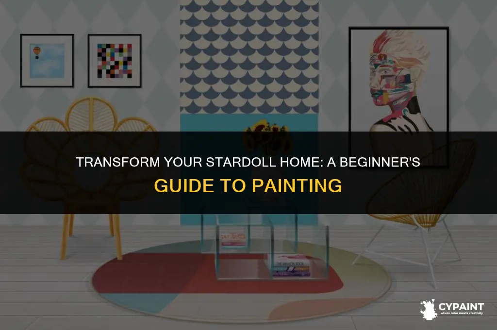 how can i paint my home on stardoll