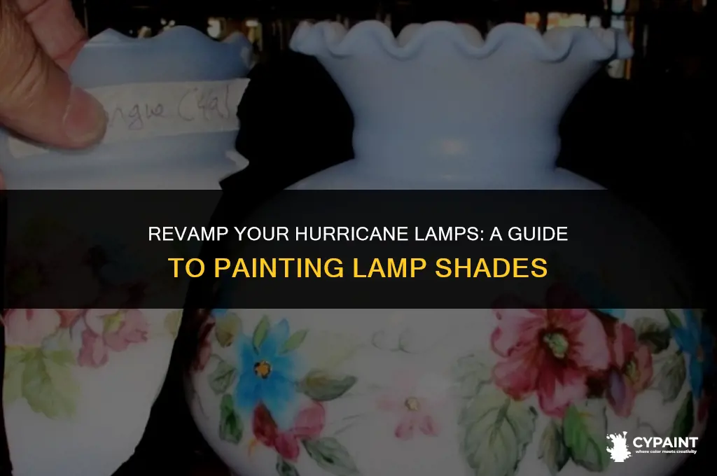 how can i paint my hurricane lamp shades
