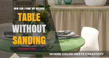 Transform Your Kitchen Table: No Sanding Required!