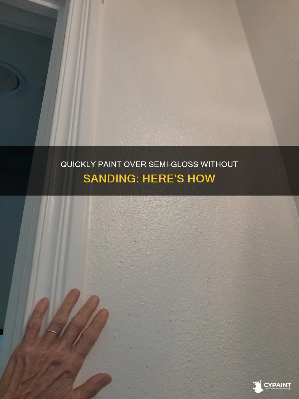 how can i paint over semi gloss without sanding