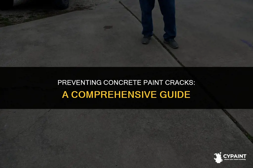 how can i prevent concrete paint from cracking
