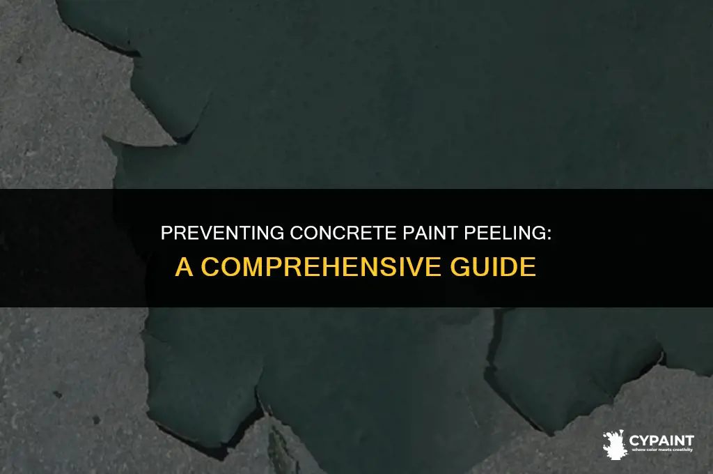 how can i prevent concrete paint from peeling