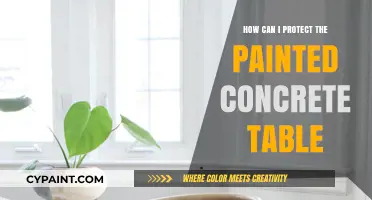 Safeguarding Your Painted Concrete Table: Tips and Tricks