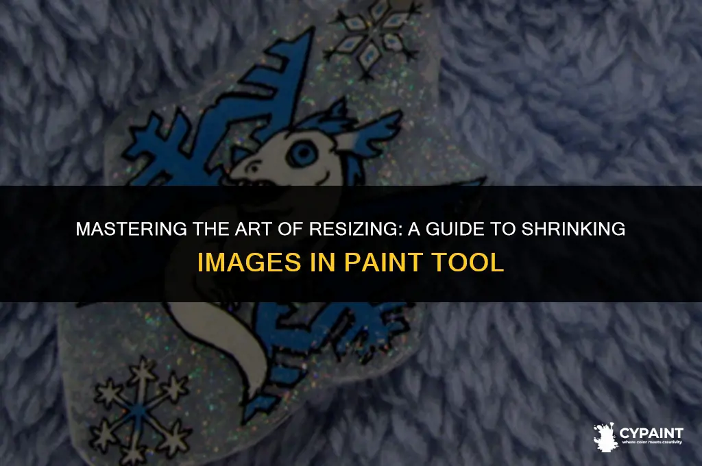 how can i shrink stuff on paint tool
